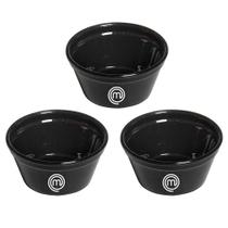 Conjunto De Ramequim Cheff Masterchef 240Ml 3Un Preto - Vemplast