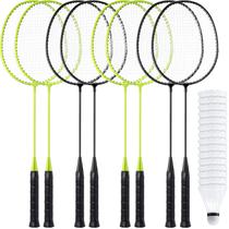 Conjunto de raquetes de badminton Woanger 8 peças de 67 cm com 12 petecas Conjunto de raquetes de badminton Woanger 8 peças de 67 cm com 12 petecas