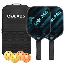Conjunto de raquetes de pickleball GOLABS PB1 com núcleo de fibra de vidro, 227 g Conjunto de raquetes de pickleball GOLABS PB1 com núcleo de fibra de vidro, 227 g