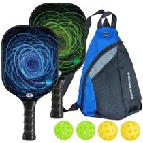 Conjunto de raquetes de pickleball Panel Sound aprovado pela USAPA, 2 peças Conjunto de raquetes de pickleball Panel Sound aprovado pela USAPA, 2 peças