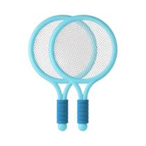 Conjunto De Raquetes De Tênis E Badminton 2 Em 1 Para Crianças Com Bolas Macias, Brinquedos