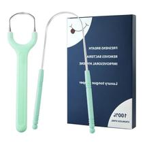 Conjunto De Raspadores De Língua Ergonômicos De Aço Inoxidável Para Adultos, Escova Oral De Metal Em Conjunto De Raspadores De Língua Ergonômicos De Aço Inoxidável Para Adultos, Escova Oral De Metal Em