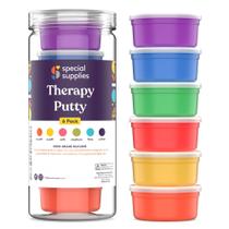 Conjunto de reabilitação Therapy Putty Special Supplies, 6 dosagens, 90 ml x 6