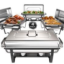 Conjunto de Rechaud SIFER 9Qt 4 Peças Aço Inoxidável Conjunto de Rechaud SIFER 9Qt 4 Peças Aço Inoxidável