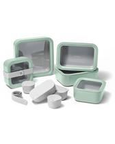 Conjunto de recipientes de armazenamento de alimentos Caraway Glass 14 unidades com tampas Conjunto de recipientes de armazenamento de alimentos Caraway Glass 14 unidades com tampas