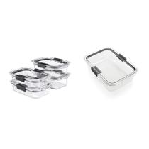 Conjunto de recipientes de armazenamento de alimentos Rubbermaid Brilliance Glass Conjunto de recipientes de armazenamento de alimentos Rubbermaid Brilliance Glass