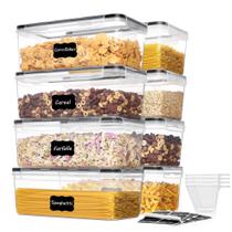 Conjunto de recipientes de armazenamento de alimentos Vtopmart 8PCS de 3,2 L com tampas Conjunto de recipientes de armazenamento de alimentos Vtopmart 8PCS de 3,2 L com tampas