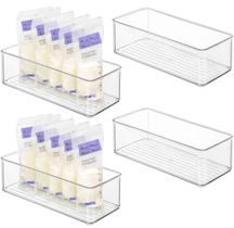 Conjunto de recipientes de armazenamento de leite materno Hudgan 4 unidades sem BPA Conjunto de recipientes de armazenamento de leite materno Hudgan 4 unidades sem BPA
