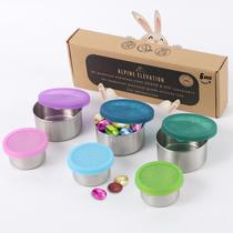 Conjunto de recipientes de condimentos Snack Dip em aço inoxidável Alpine