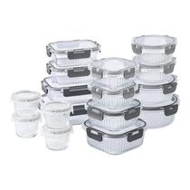 Conjunto de recipientes para alimentos COOK WITH COLOR Premium 32 unidades. Vidro de borossilicato Conjunto de recipientes para alimentos COOK WITH COLOR Premium 32 unidades. Vidro de borossilicato