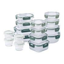 Conjunto de recipientes para alimentos COOK WITH COLOR Premium 32 unidades. Vidro de borossilicato Conjunto de recipientes para alimentos COOK WITH COLOR Premium 32 unidades. Vidro de borossilicato