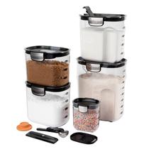 Conjunto de recipientes para armazenamento de alimentos Progressive ProKeeper+ de 9 peças Conjunto de recipientes para armazenamento de alimentos Progressive ProKeeper+ de 9 peças