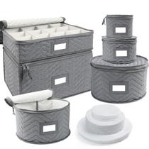 Conjunto de Recipientes para Armazenamento LotFancy Acolchoado com 6 Peças para Louças Conjunto de Recipientes para Armazenamento LotFancy Acolchoado com 6 Peças para Louças