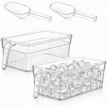 Conjunto de Recipientes para Gelo Havawish 32x16x11cm Plástico Transparente Conjunto de Recipientes para Gelo Havawish 32x16x11cm Plástico Transparente