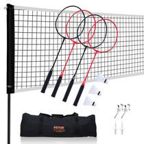 Conjunto de rede de badminton VEVOR Outdoor Backyard Beach Park com postes Conjunto de rede de badminton VEVOR Outdoor Backyard Beach Park com postes