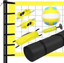 Conjunto de rede de voleibol Patiassy Outdoor Portable com bola de PU Conjunto de rede de voleibol Patiassy Outdoor Portable com bola de PU