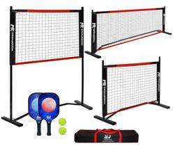 Conjunto de redes Pickleball Hoverphenix 3 tamanhos 3,1 m/1,2 m ajustável
