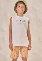 Conjunto de Regata em Malha Flamê e Bermuda LucBoo