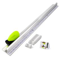 Conjunto de Régua de Alumínio e Cortador de Segurança NEWISHTOOL 91 cm