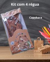 Conjunto de Réguas Capybara - 4 peças