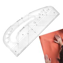 Conjunto de réguas de costura, criador de padrões, design de moda, acrílico transparente