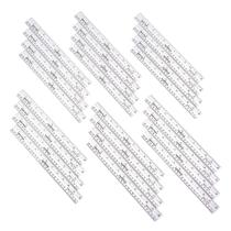 Conjunto de réguas hand2mind Safe-T Plastic 30 cm transparente (conjunto de 24)