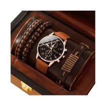 Conjunto De Relógio De Pulso Esportivo Masculino De Moda Com 5 Peças, Relógio De Luxo Com Pulseira