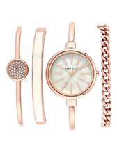 Conjunto de relógios Anne Klein AK/1470 para mulheres com pulseira