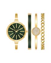 Conjunto de Relógios Anne Klein Feminino com Pulseira Dourada Conjunto de Relógios Anne Klein Feminino com Pulseira Dourada