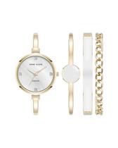 Conjunto de relógios e pulseiras Anne Klein AK/5142 para mulheres