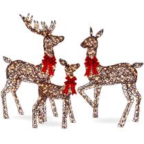 Conjunto de renas de Natal Best Choice de 5 pés ao ar livre com luzes