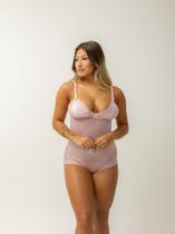 Conjunto de Renda Lingerie Feminina Espera Marido Adulto Top Calcinha Luxo