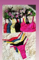 Conjunto de renda sem bojo - Estilosa AL