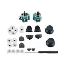 Conjunto De Reparo De Controlador PS4 Borracha Condutora L1 R1 L2 R2 Botões De Gatilho 3D Joysticks