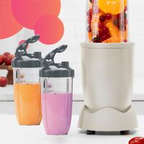 Conjunto de Reposição Para Nutribullet 2 Copos 700ml + 2 Tampas FlipTop