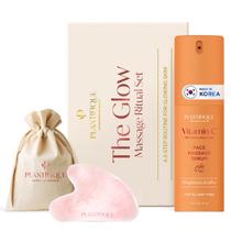 Conjunto de rituais de massagem PLANTIFIQUE Premium Jade Gua Sha + Serum