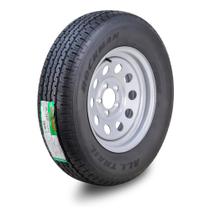 Conjunto de roda de pneu de reboque ROCKMAN ST205/75R15 8-Ply D