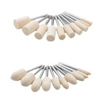 Conjunto De Roda De Polimento De Feltro De Lã Para Acessórios De Ferramentas Rotativas Dremel