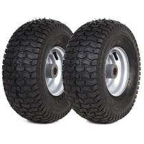 Conjunto de roda e pneu AR-PRO 15x6.00-6, kit com 2 unidades, 4 lonas, para grama Conjunto de roda e pneu AR-PRO 15x6.00-6, kit com 2 unidades, 4 lonas, para grama