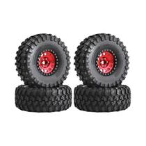 Conjunto De Roda E Pneu Beadlock De Metal 135mm Para Crawler RC 1/10 Axial SCX10 Wraith RR10 Traxxas