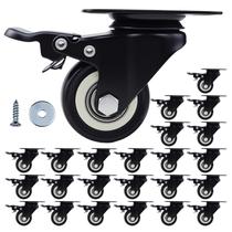 Conjunto de rodas Caster Htudcoue Heavy Duty de 2 polegadas com freio de 800 libras