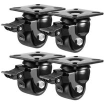 Conjunto de rodas Caster W B D WEIBIDA Plate Swivel x4 de 2 polegadas