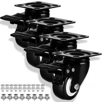 Conjunto de rodas Caster Wheels Heavy Duty de 2 polegadas com freio x4 GCFoir