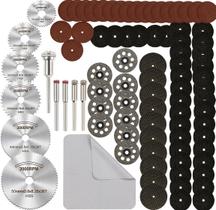 Conjunto de rodas de corte IELEK 88Pcs para ferramenta rotativa com mandris