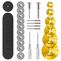 Conjunto de rodas de corte Kuenuilr 44 unidades HSS Diamond Resin 145g