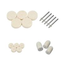 Conjunto De Rodas De Polimento De Feltro De Lã Com Haste De 3mm Para Joias, Lixamento De Ouro,