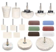 Conjunto de rodas de polimento Tworider, 19 unidades para furadeira com composto de polimento