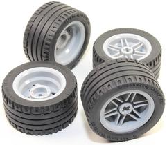 Conjunto de rodas e pneus Technic Lego 8pc para Mindstorms NXT EV3