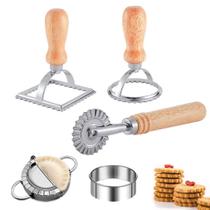 Conjunto de rodas para cortar massas DI QIU REN Ravioli Maker Cutter