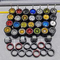 Conjunto de rodas WAVEIST 1/64 com pneu removível Tred x10 com películas